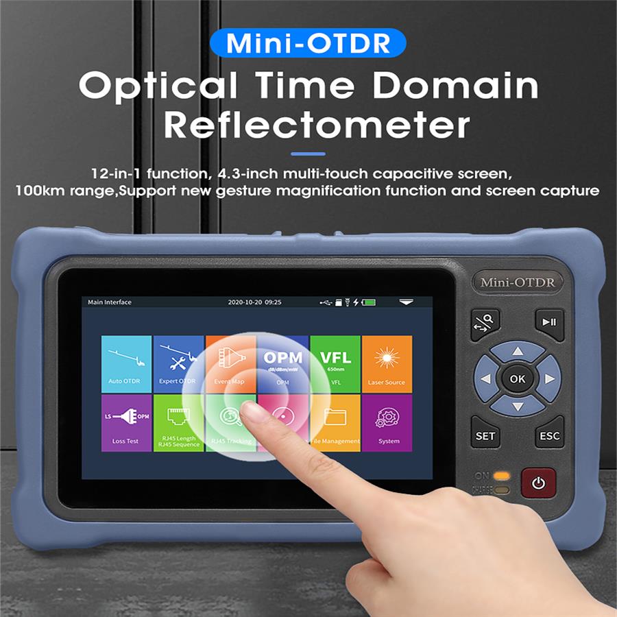 Optical Time Domain Reflectometer Otdr 1310 1550Nm - Réflectomètre optique de domaine temporel, écran