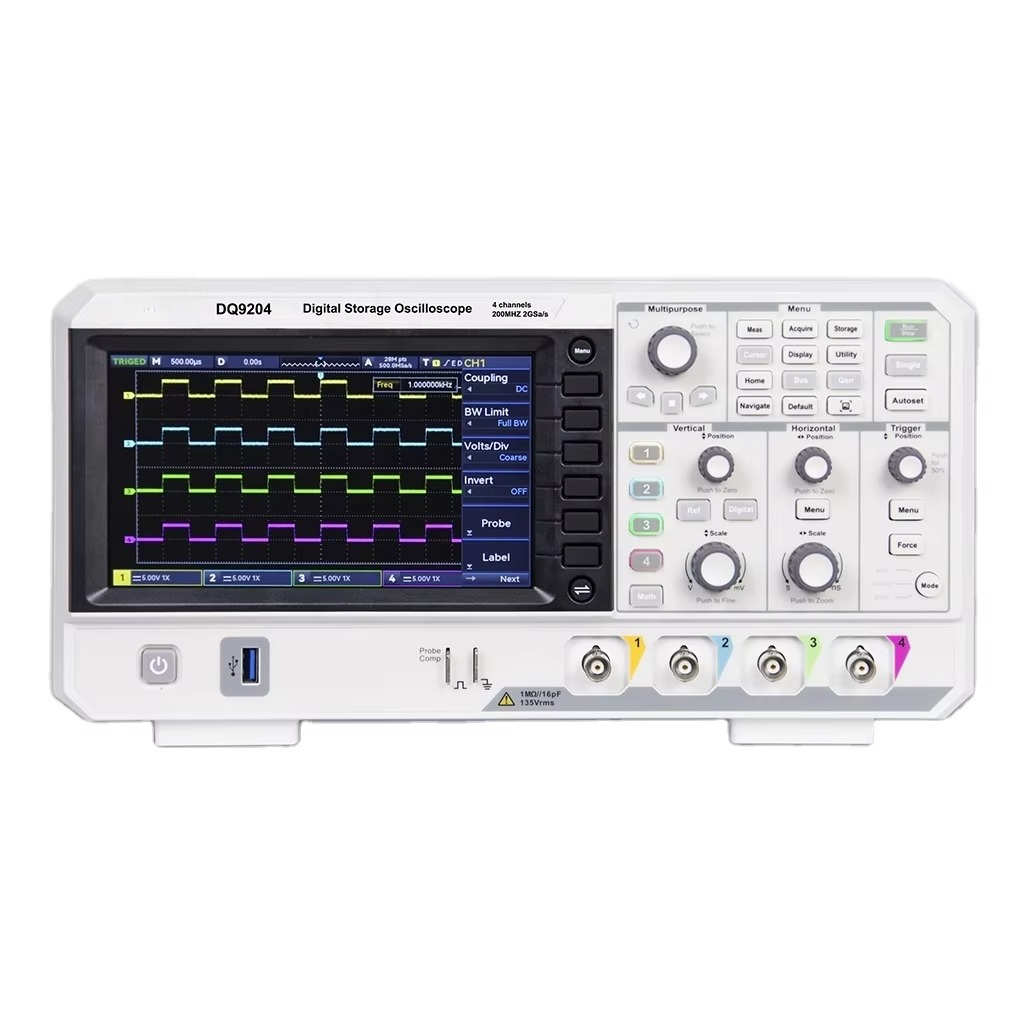 Digital Storage Oscilloscope 4 Channel 100Mhz - Oscilloscope numérique DQ9104 DQ9204 4 canaux