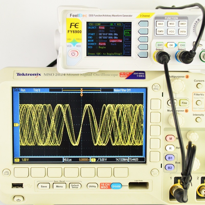 Dual Channel Arbitrary Waveform Function Generator 60Mhz - Générateur de signal numérique FY6900, fonction