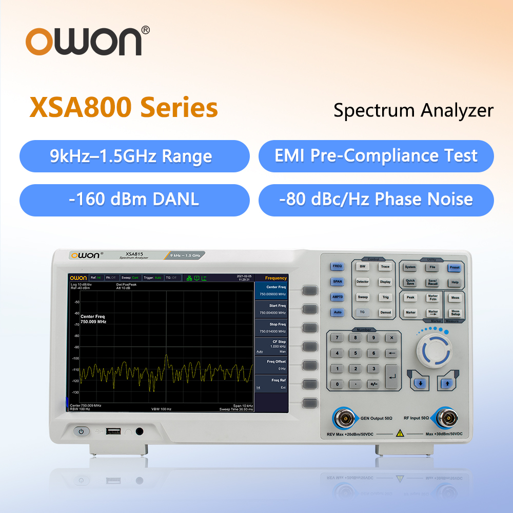 Spectrum Analyzer Tracking Generator 1.5Ghz - Analyseur de spectre OWON avec générateur