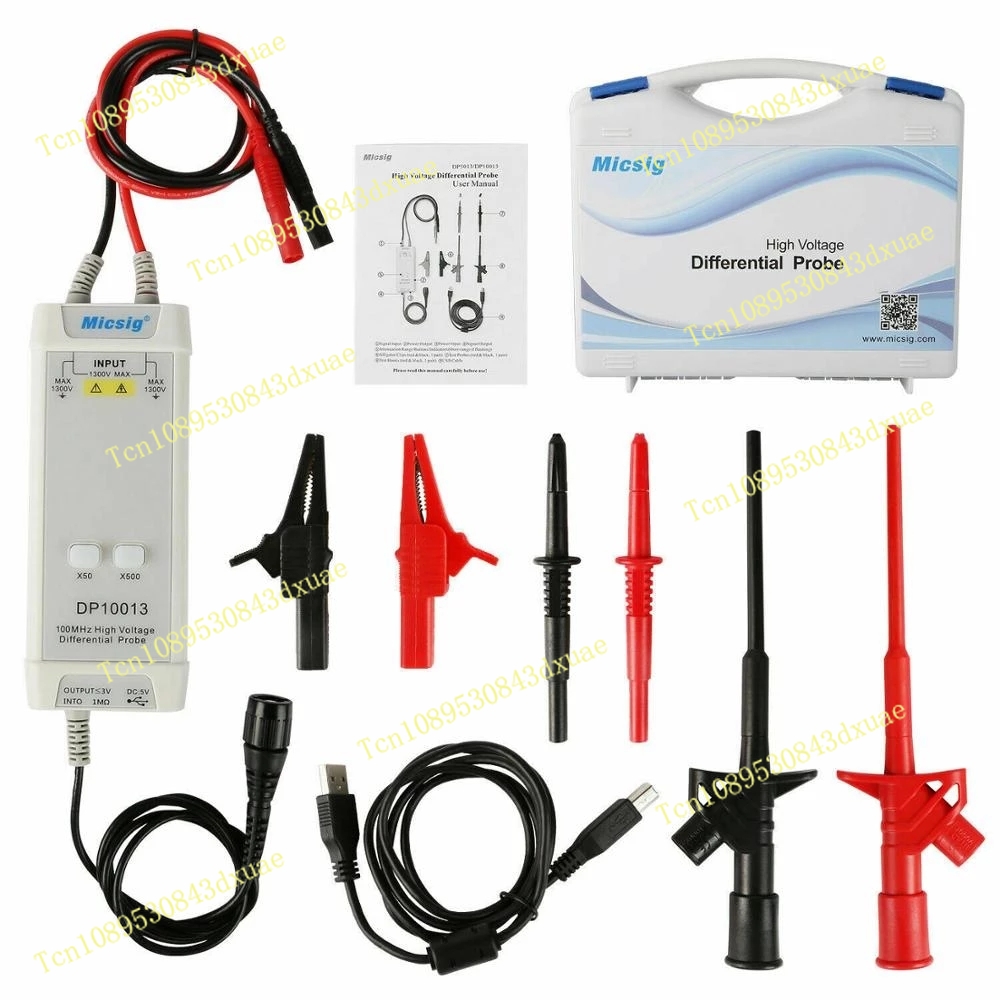 High Voltage Differential Probe 100Mhz 1300V - Oscilloscope Micsig 2025 1300V 100MHz Sonde