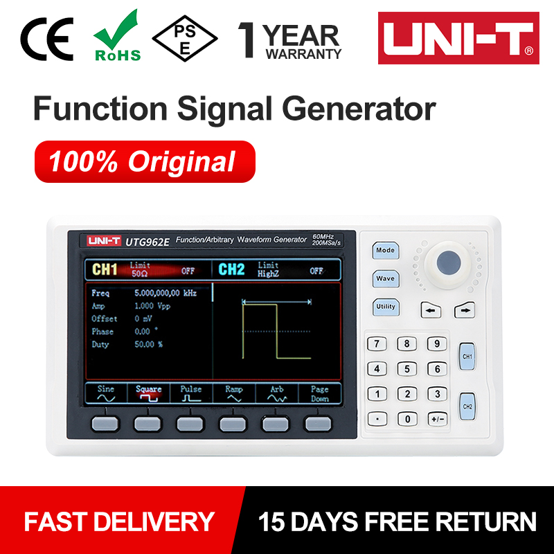 Dual Channel Arbitrary Waveform Function Generator 60Mhz - Générateur de forme d'onde insecticide à
