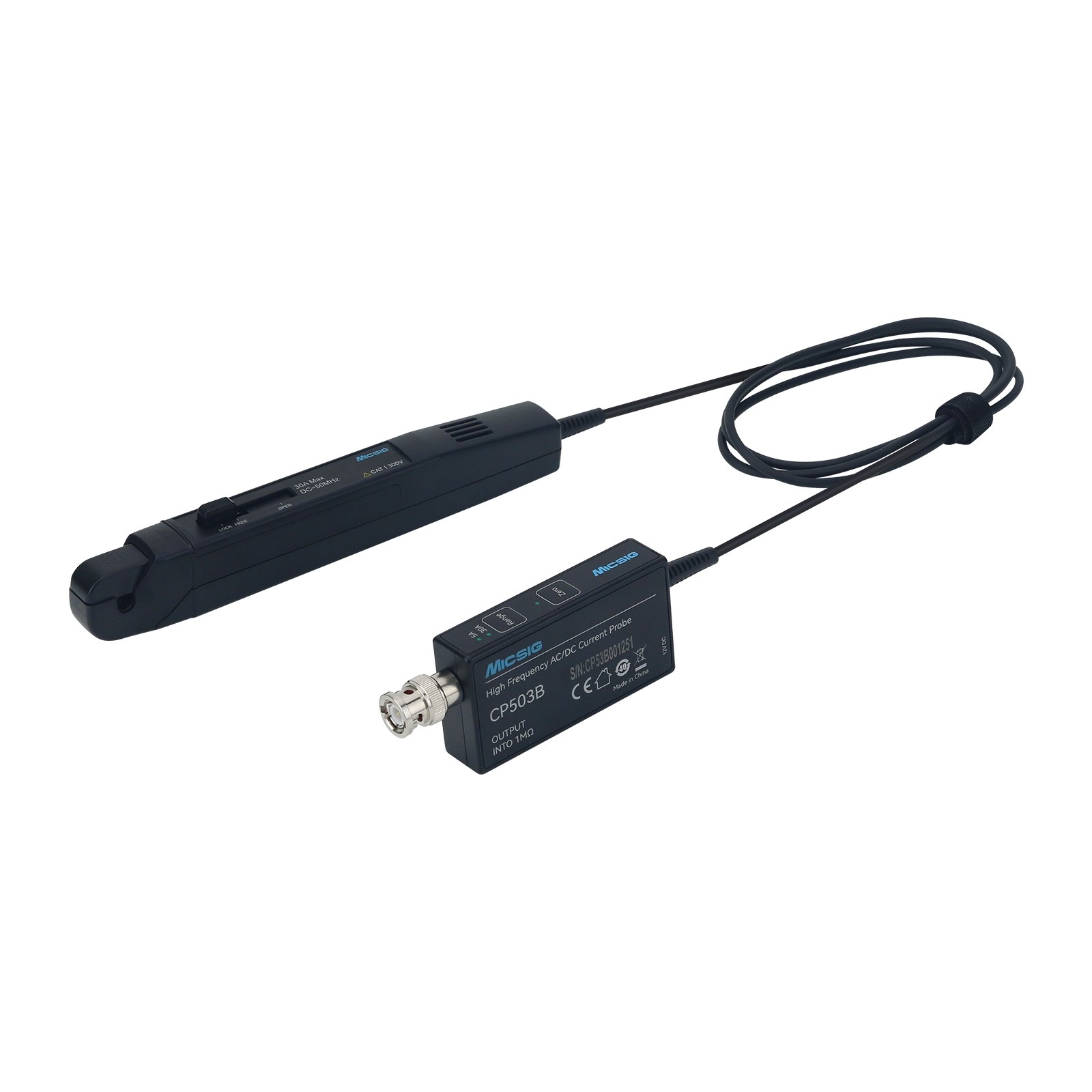 Micsig CP503B 50MHz 5A/30A son - Current Probe Ac Dc 50Mhz Oscilloscope avis et prix
