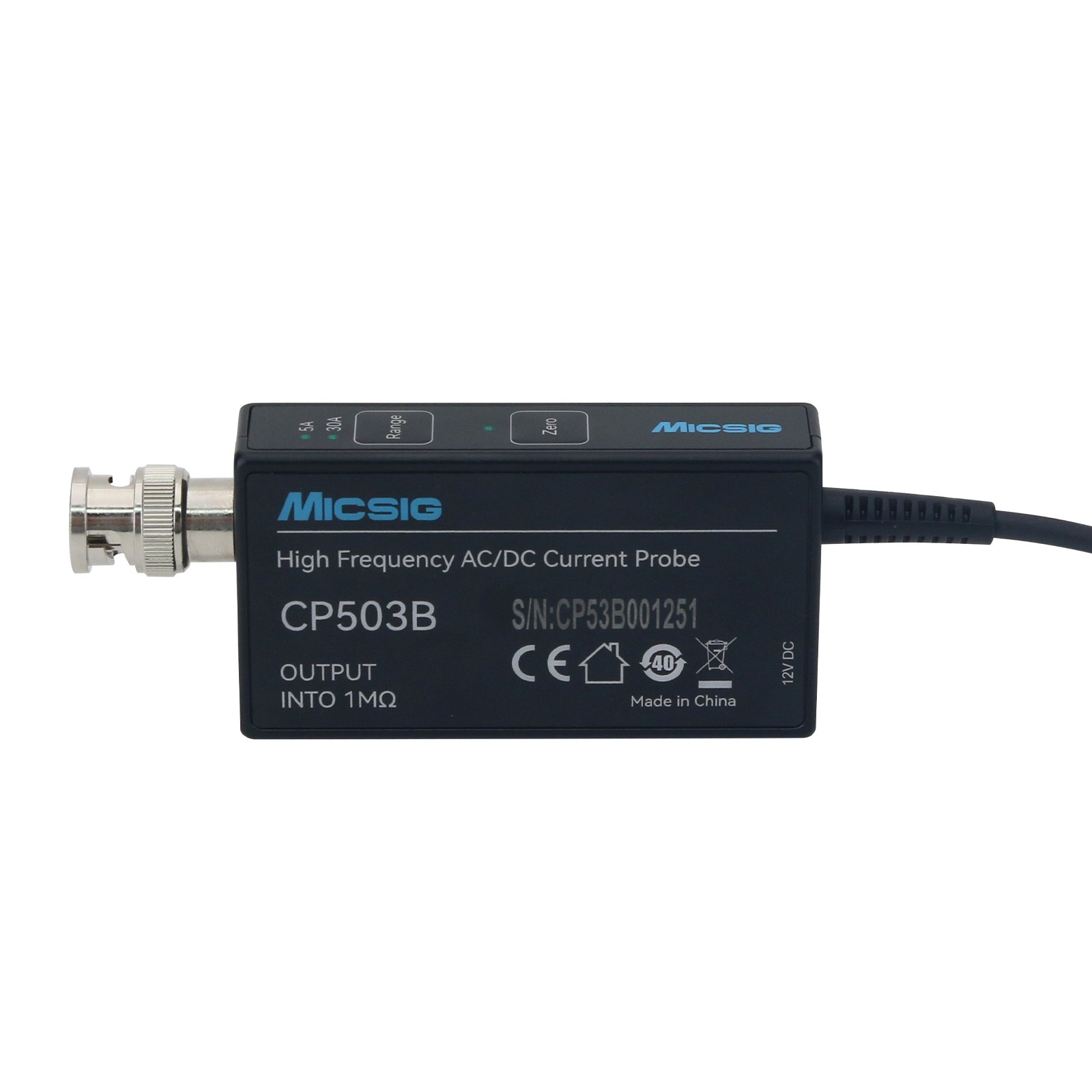 Micsig CP503B 50MHz 5A/30A son - Current Probe Ac Dc 50Mhz Oscilloscope avis et prix