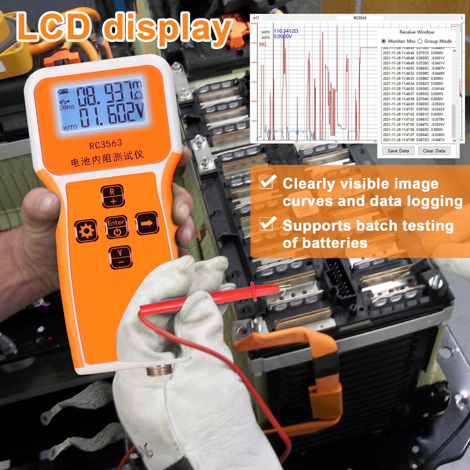 Testeur de résistance interne  - Battery Internal Resistance Tester Four Wire avis et prix