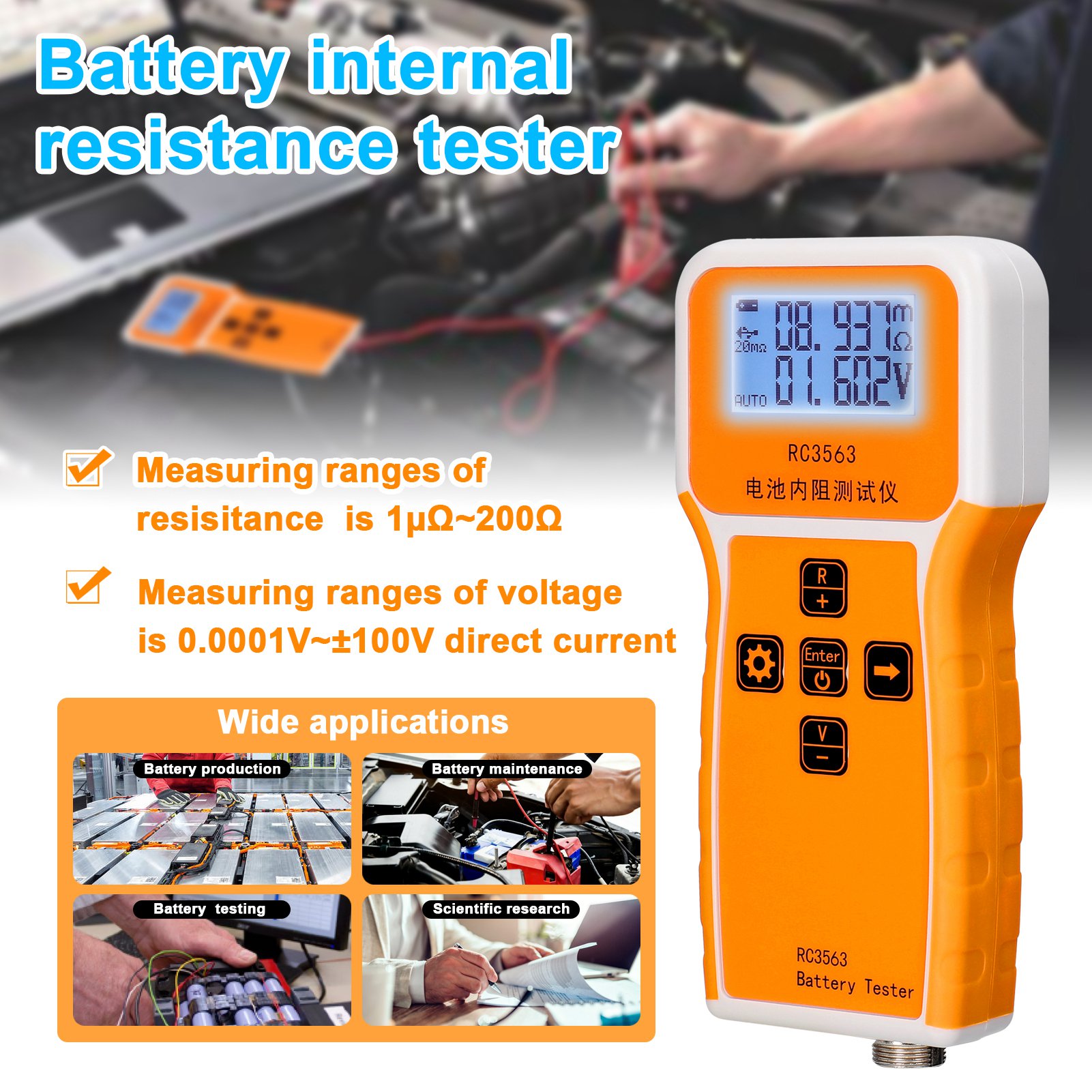 Testeur de résistance interne  - Battery Internal Resistance Tester Four Wire avis et prix