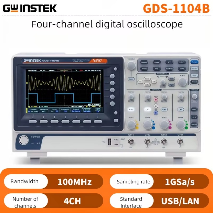 Oscilloscope numérique GWInste - Digital Storage Oscilloscope 4 Channel 100Mhz avis et prix