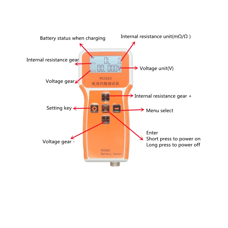 Testeur de résistance interne  - Battery Internal Resistance Tester Four Wire avis et prix