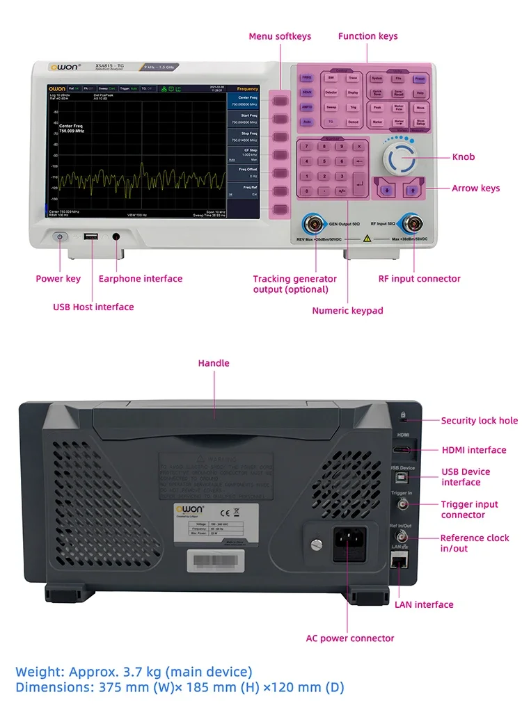 Analyseur de spectre 9kHz - 1, - Spectrum Analyzer Tracking Generator 1.5Ghz avis et prix